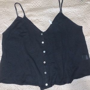 Boutique button up tank top